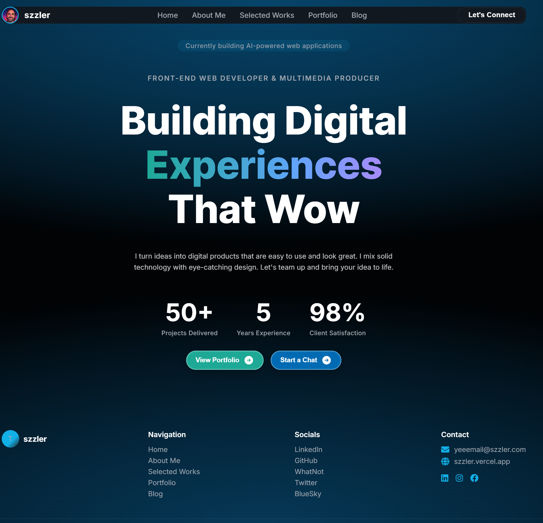 szzler.com - New Portfolio